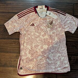 Mexico 2022 World Cup Away Soccer Jersey Player Edition Size XL